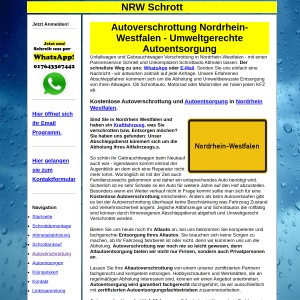 Autoverschrottung Nordrhein Westfalen