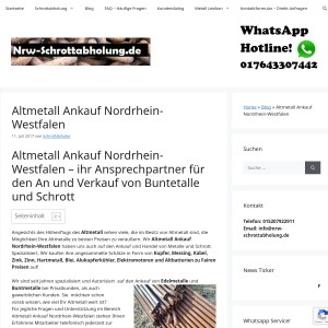 Altmetall Ankauf Nordrhein-Westfalen - Elektroschrott Ankauf