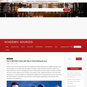 How to Write Best Thesis with Help of Thesis Writing Services – Academic Sourc