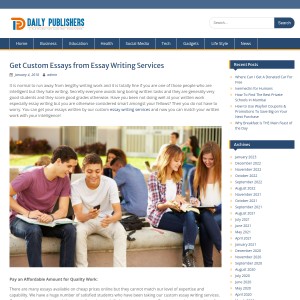 Get Custom Essays from Essay Writing Services – Daily Publishers