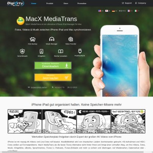 MacX MediaTrans - Bester iPhone iPad Manager zur Übertragung von Fotos, Videos