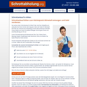 Schrottankauf Ahlen • Gute Preise • Service inklusive