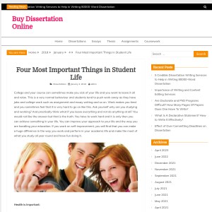 Four Most Important Things in Student Life – Buy Dissertation Online