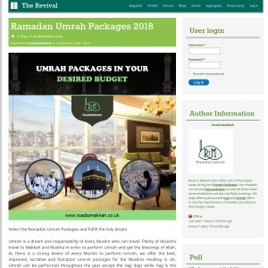 Ramadan Umrah Packages 2018