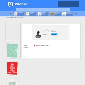 User Profile - Webestools