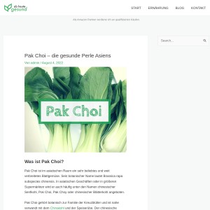Pak Choi – die gesunde Perle Asiens | Ab heute gesund!