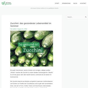 Zucchini: das gesündeste Lebensmittel im Sommer | Ab heute gesund!