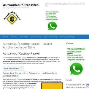 Autoankauf Castrop-Rauxel - Lokaler Autohandel in der Nähe - Autoankauf Stressf