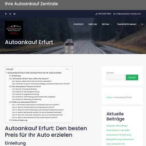 Autoankauf Erfurt: Schnelle Abwicklung und faire Konditionen