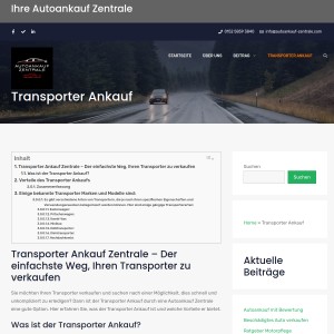 Transporter Ankauf - Schnell und unkompliziert durch Autoankauf Zentrale