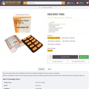 Somaboost 750mg - Muscle relaxer pill | Uses | Side effects and more