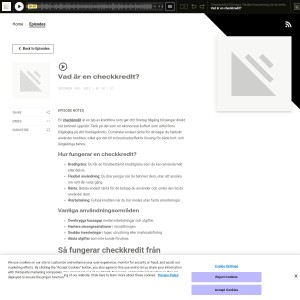 Vad är en checkkredit?