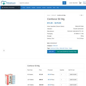 Buy Cenforce 50Mg Tablet : Use, Work, Side effects, reviews