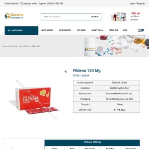 Buy fildena 120mg | Review | Best ED pill | 30% off