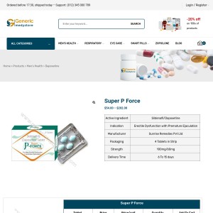 Super P Force | Dosage | Safe | 20% sale | Exclusive offer..!!