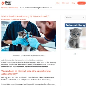 Ist eine Krankenversicherung für Katzen sinnvoll? - Happy Tabby