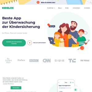 Verhindern Kinder fon Smartphone-Sucht mit elterlicher Kontrolle App