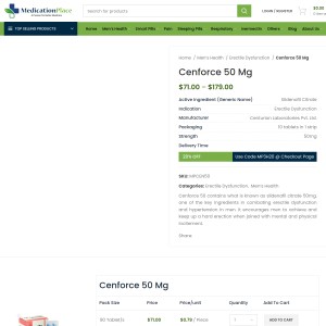 Cenforce 50 Mg Pills Online