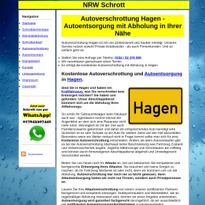 Autoverschrottung Hagen | Autoentsorgung in Hagen