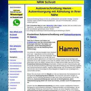 Autoverschrottung Hamm | Autoentsorgung in Hamm