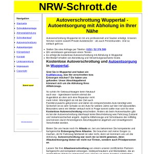 Autoverschrottung Wuppertal | Autoentsorgung in Wuppertal
