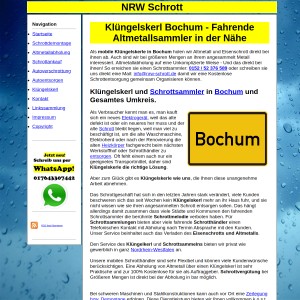 Kl&uuml ngelskerl Bochum | Schrottsammler Bochum