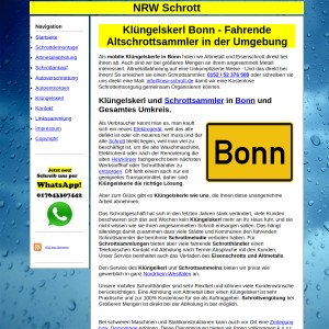 Kl&uuml ngelskerl Bonn | Schrottsammler Bonn