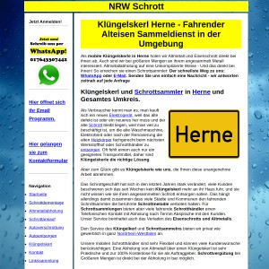 Kl&uuml ngelskerl Herne | Schrottsammler Herne