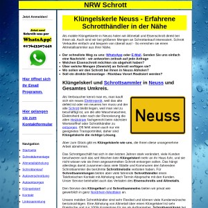 Kl&uuml ngelskerl Neuss | Schrottsammler Neuss