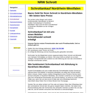 Mobiler Schrottankauf in Nordrhein-Westfalen - Faire Altmetall und Schrottpreise