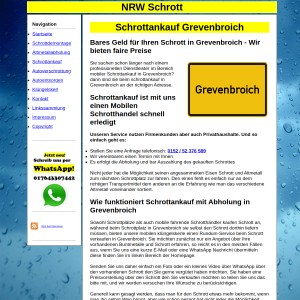 Mobiler Schrottankauf in Grevenbroich - Fair den Schrott und Metall entsorgen