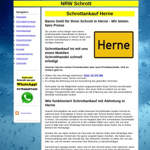 Mobiler Schrottankauf in Herne - Fair den Schrott und Metall entsorgen