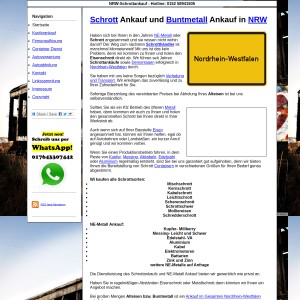 Schrottankauf NRW | NE-Metall Ankauf NRW