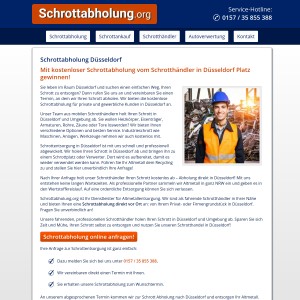 Schrottabholung Düsseldorf • kostenlos Altmetall und Schrott entsorgen