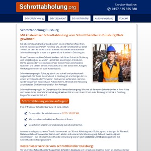 Schrottabholung Duisburg • kostenlos Altmetall und Schrott entsorgen