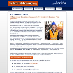 Schrottabholung Duisburg • kostenlos Schrott entsorgen