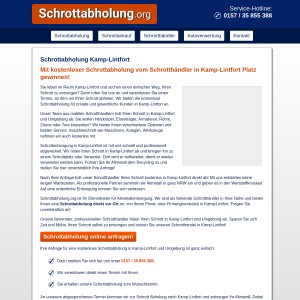 Schrottabholung Kamp-Lintfort • kostenlos Altmetall und Schrott entsorgen