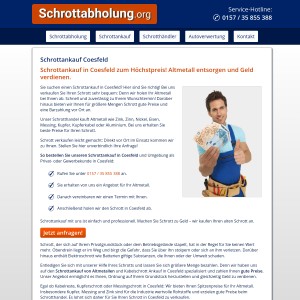 Schrottankauf Coesfeld • Gute Preise • Service inklusive