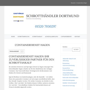 Containerdienst Hagen - Schrotthändler Dortmund