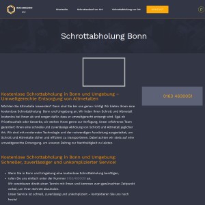 Schrottabholung in Bonn - Schrotthandel NRW