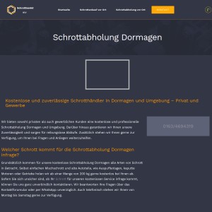 Schrottabholung in Dormagen - Schrotthandel NRW