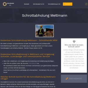 Schrottabholung in Mettmann - Schrotthandel NRW