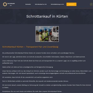 Schrottankauf in Kürten - Schrotthandel NRW