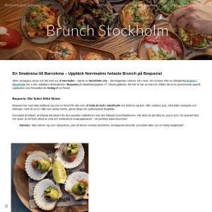 Brunch i Stockholm City