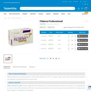 Fildena Professional Tablet Online [Free Shipping]
