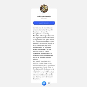 Brunch Stockholm lördag