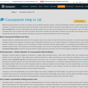 Best Coursework Writing Service in UK