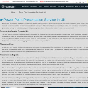 Power Point Presentation Service