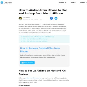 How to Airdrop from iPhone to Mac and Airdrop from Mac to iPhone