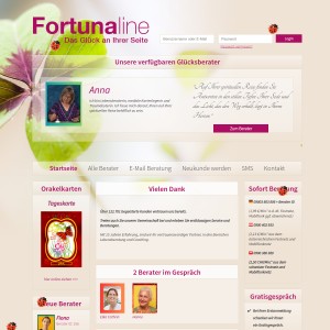 Fortunaline - Kartenlegen online - Jetzt Gratisgespräch führen